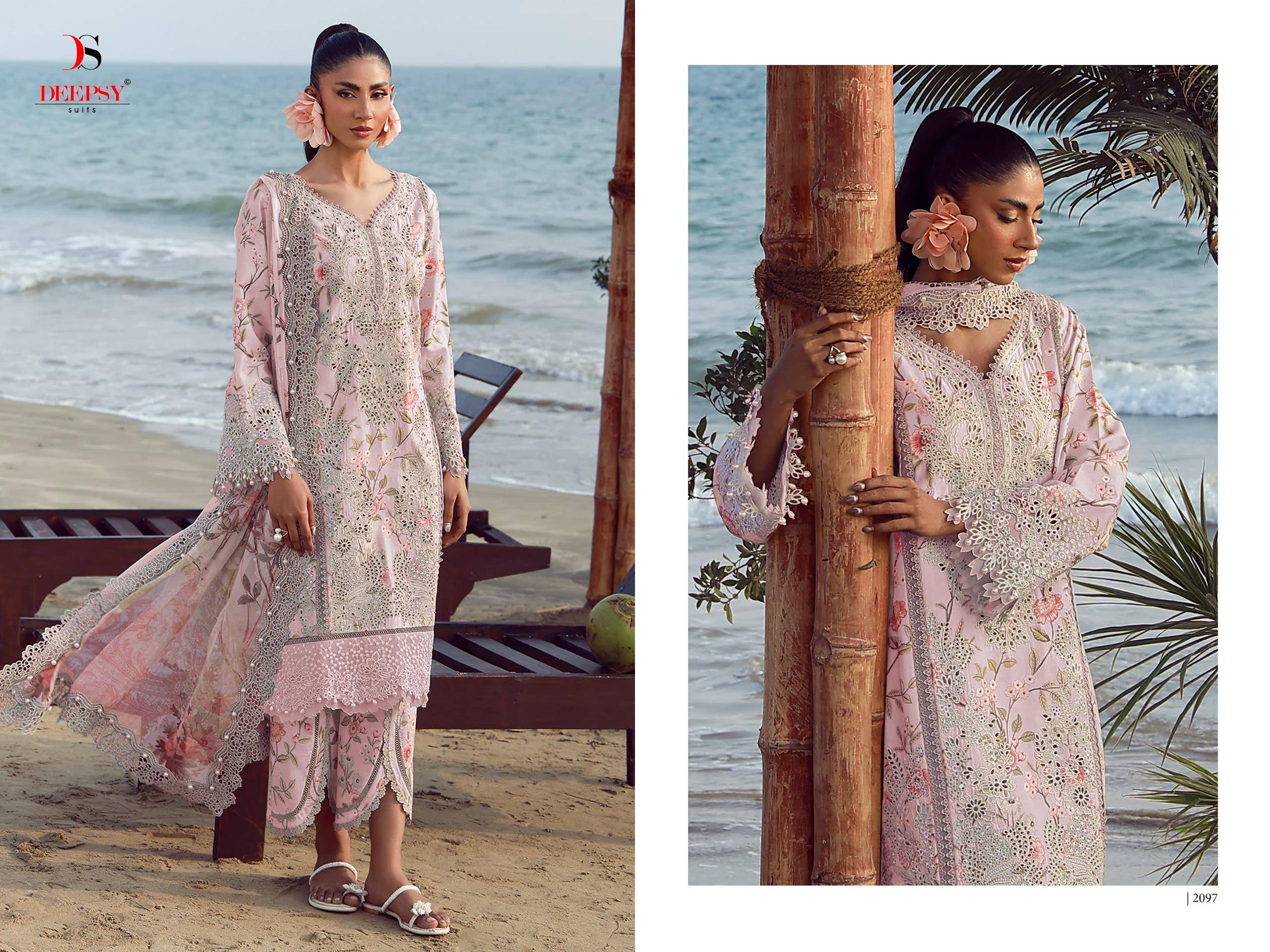 Jade Flora Premium-2 by DEEPSY SUITS 2091 to 2098 series Indian Pakistani ethnic wear Pure cotton At Wholesale Price